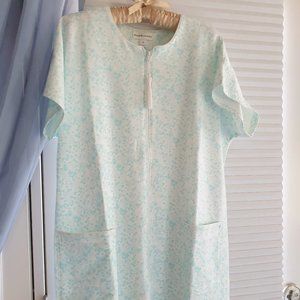 Miss Elaine - Women's Floral Zip-Front Nightgown, Medium. New Low Price